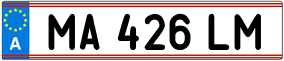 Trailer License Plate